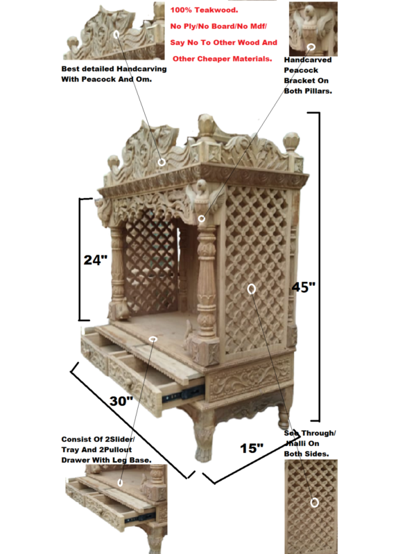 wooden temple for home