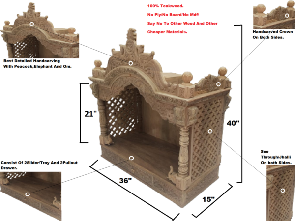 wooden temple for home