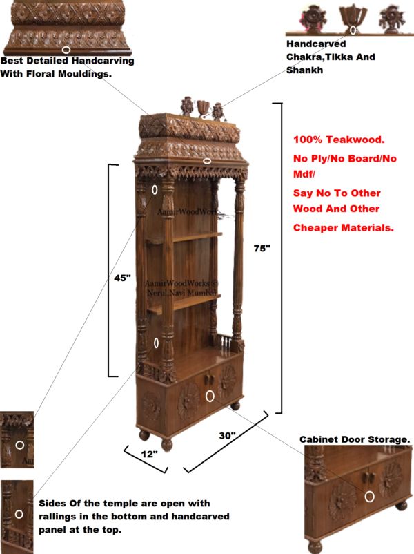 wooden temple for home