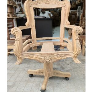 wooden arm chair