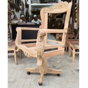 wooden arm chair