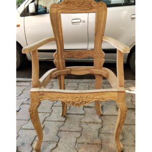 wooden arm chair