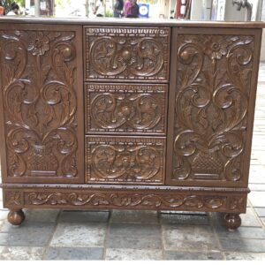 wooden cabinets