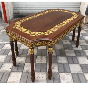 wooden dining table