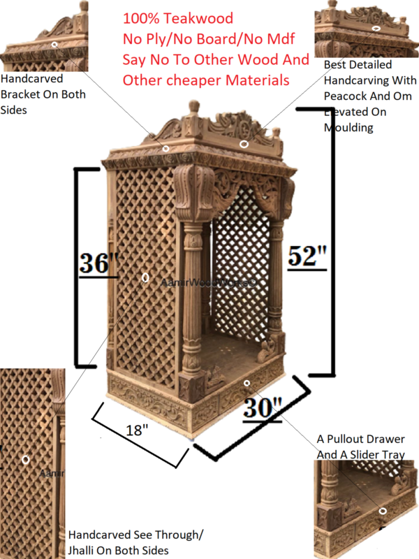 wooden temple for home