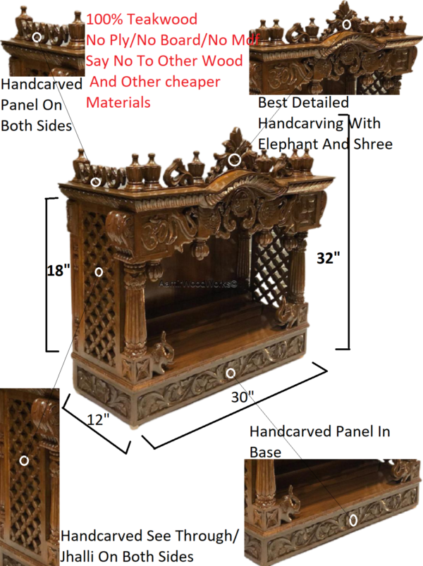 wooden temple for home