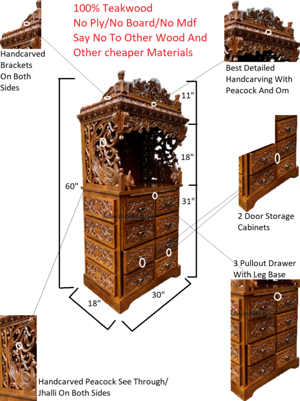 wooden temple for home