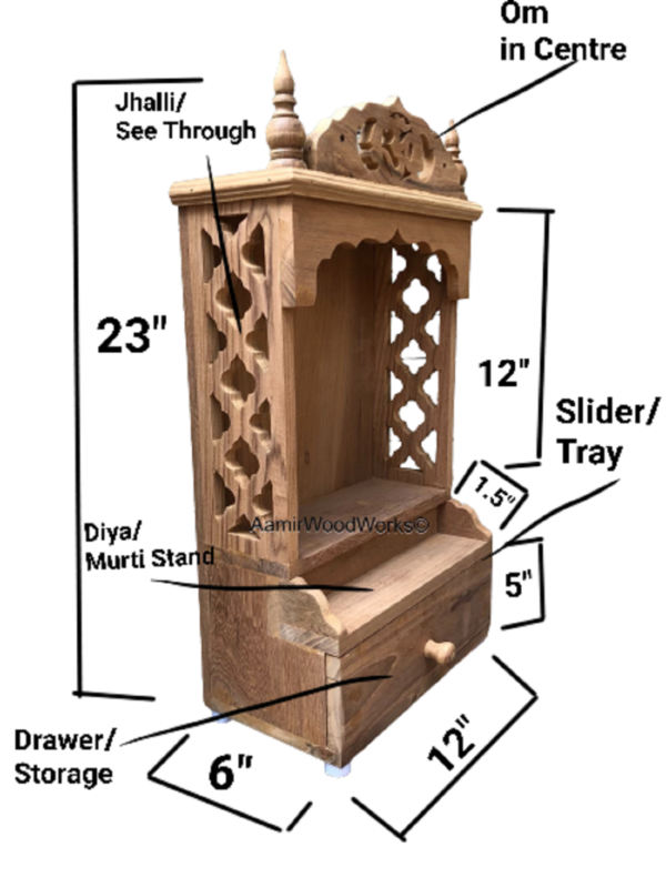 wooden temple for home