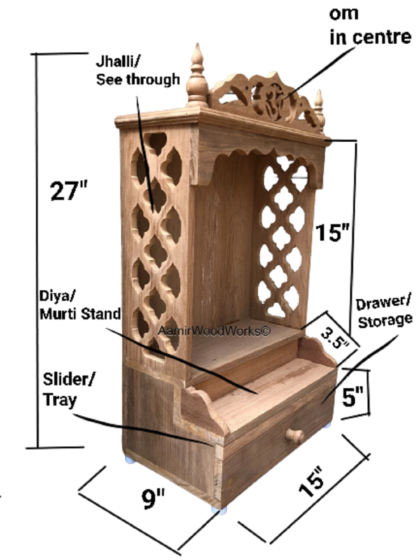 wooden temple for home