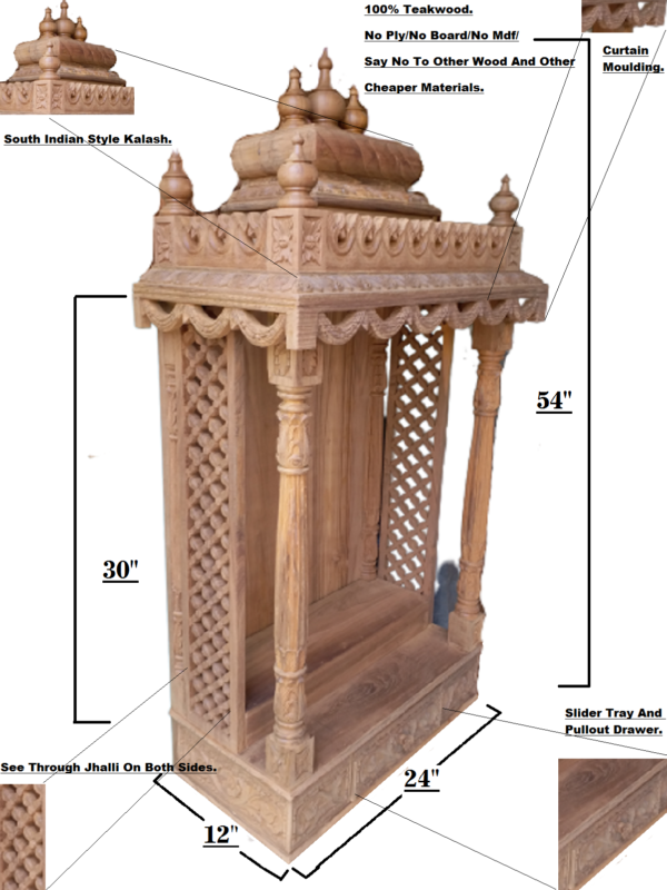 wooden temple for home