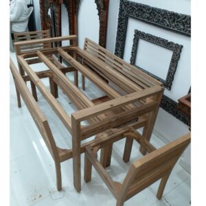 wooden dining set