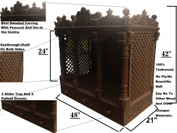 wooden temple for home