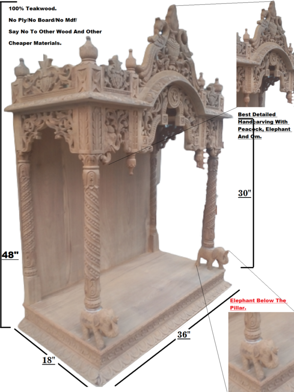 wooden temple for home