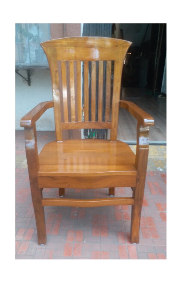 wooden arm chair