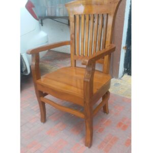 wooden arm chair