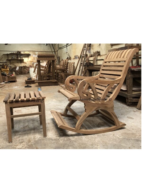 rocking chair with ottoman