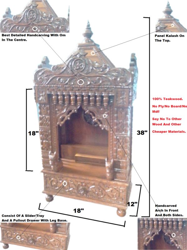 wooden temple for home