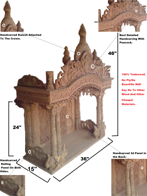 wooden temple for home