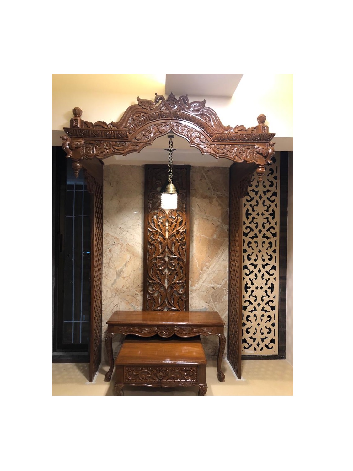 wooden temple for home