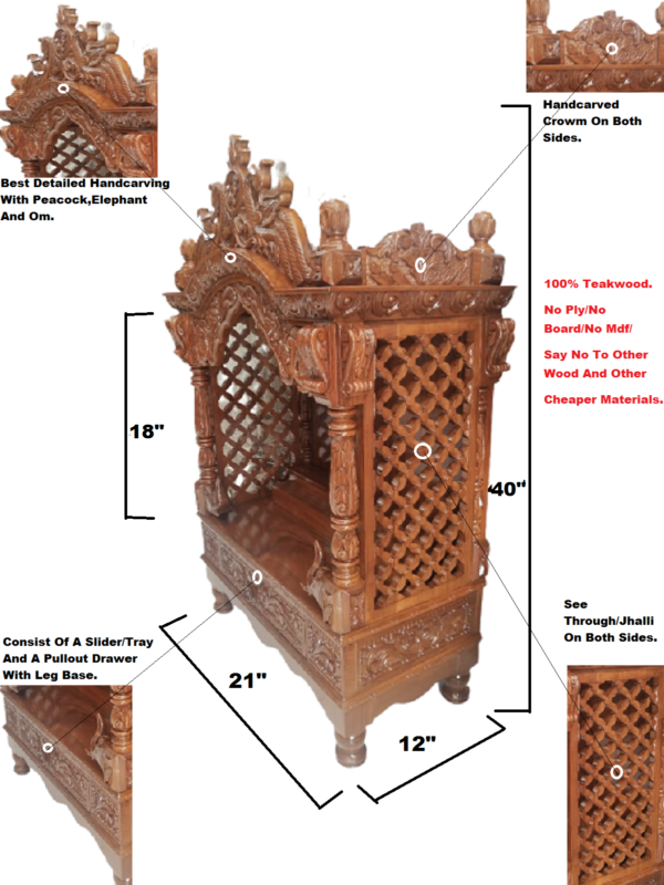 wooden temple for home