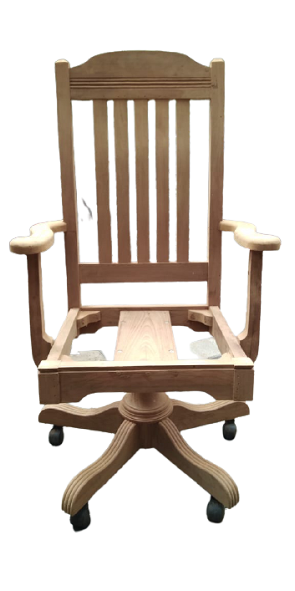 wooden arm chair