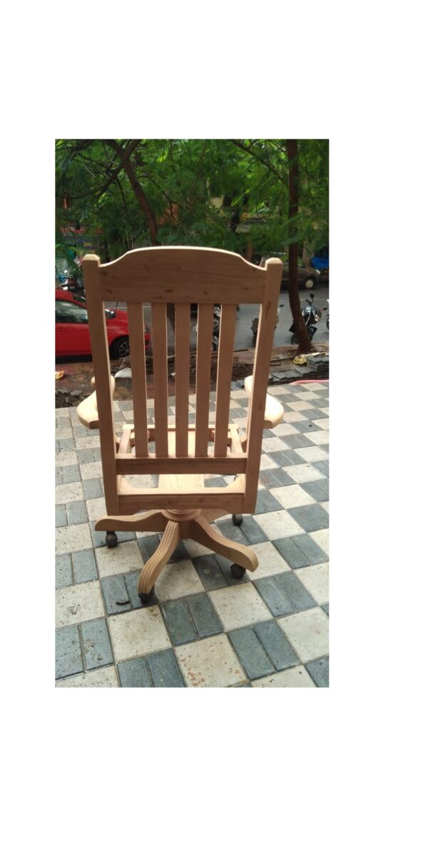 wooden arm chair