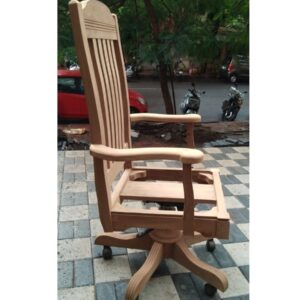 wooden arm chair