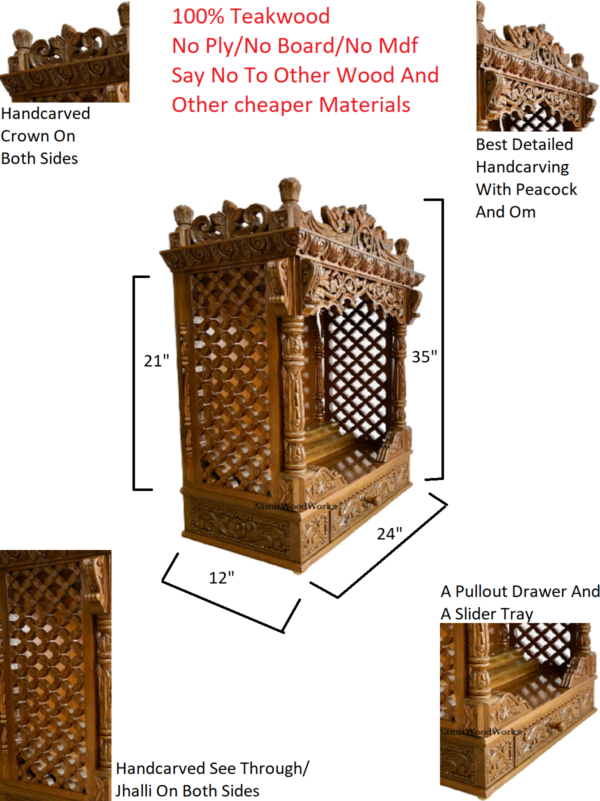 wooden temple for home