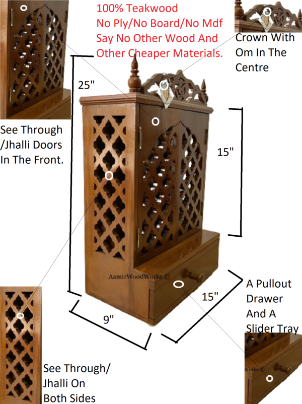 wooden temple for home