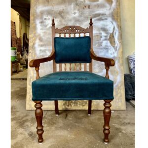 wooden arm chair