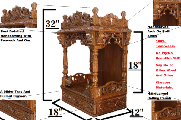 wooden temple for home