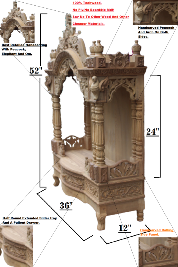 wooden temple for home
