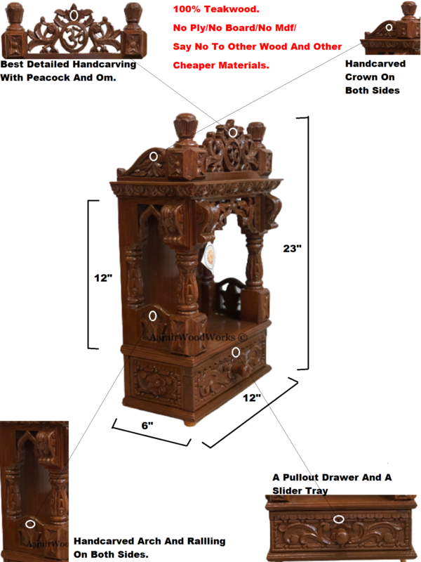 wooden temple for home