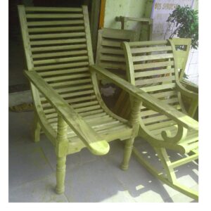 wooden arm chair