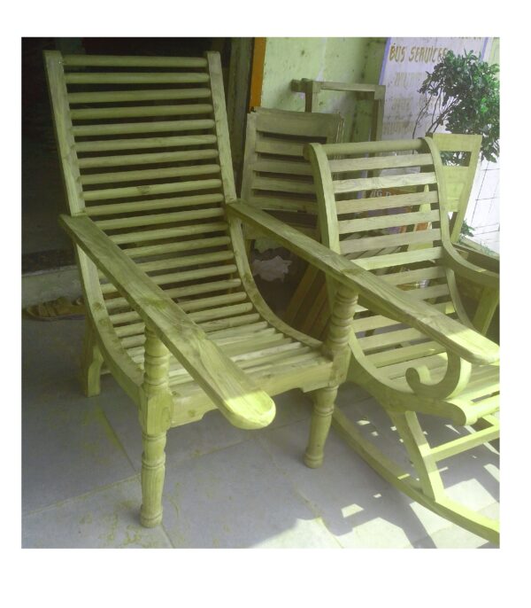 wooden arm chair