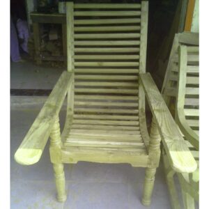 wooden arm chair