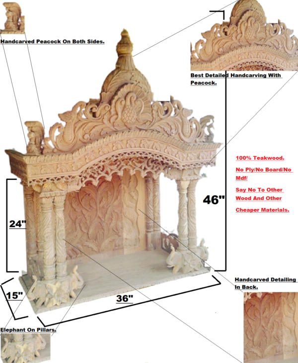 wooden temple for home