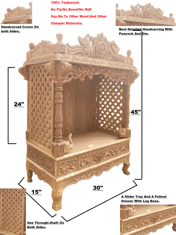 wooden temple for home