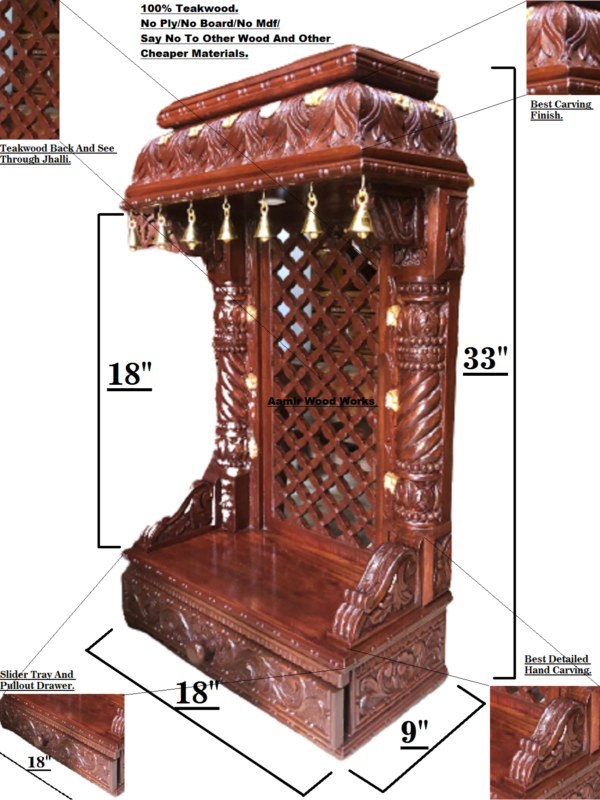 wooden temple for home