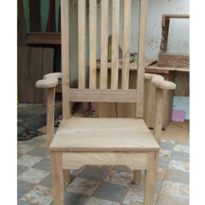 wooden arm chair