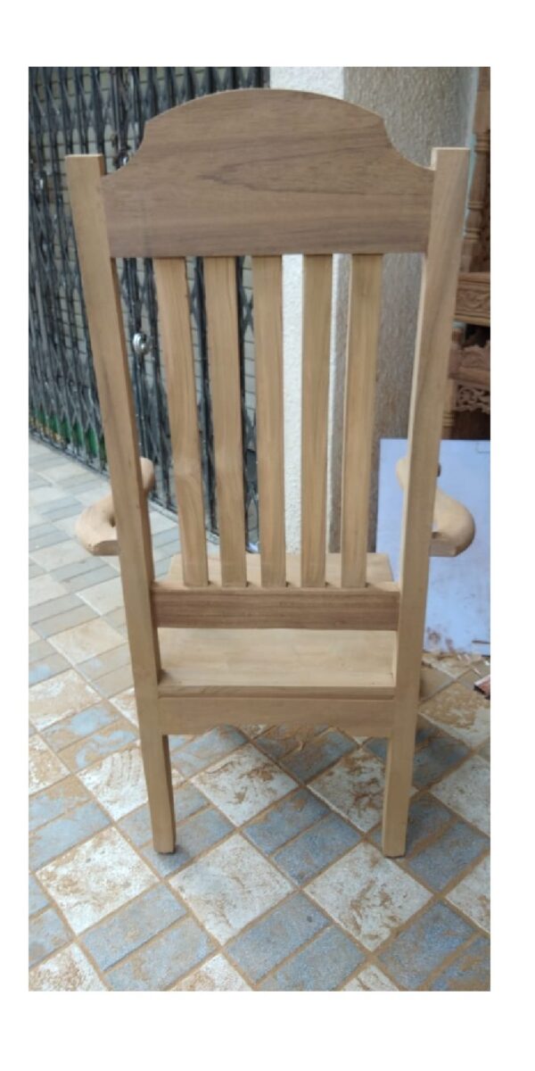 wooden arm chair