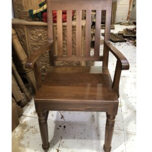 wooden arm chair