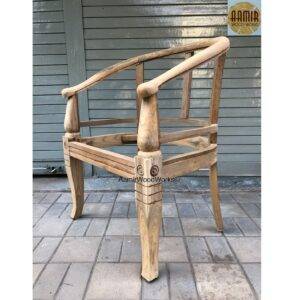 wooden arm chair