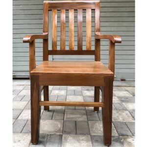 wooden arm chair