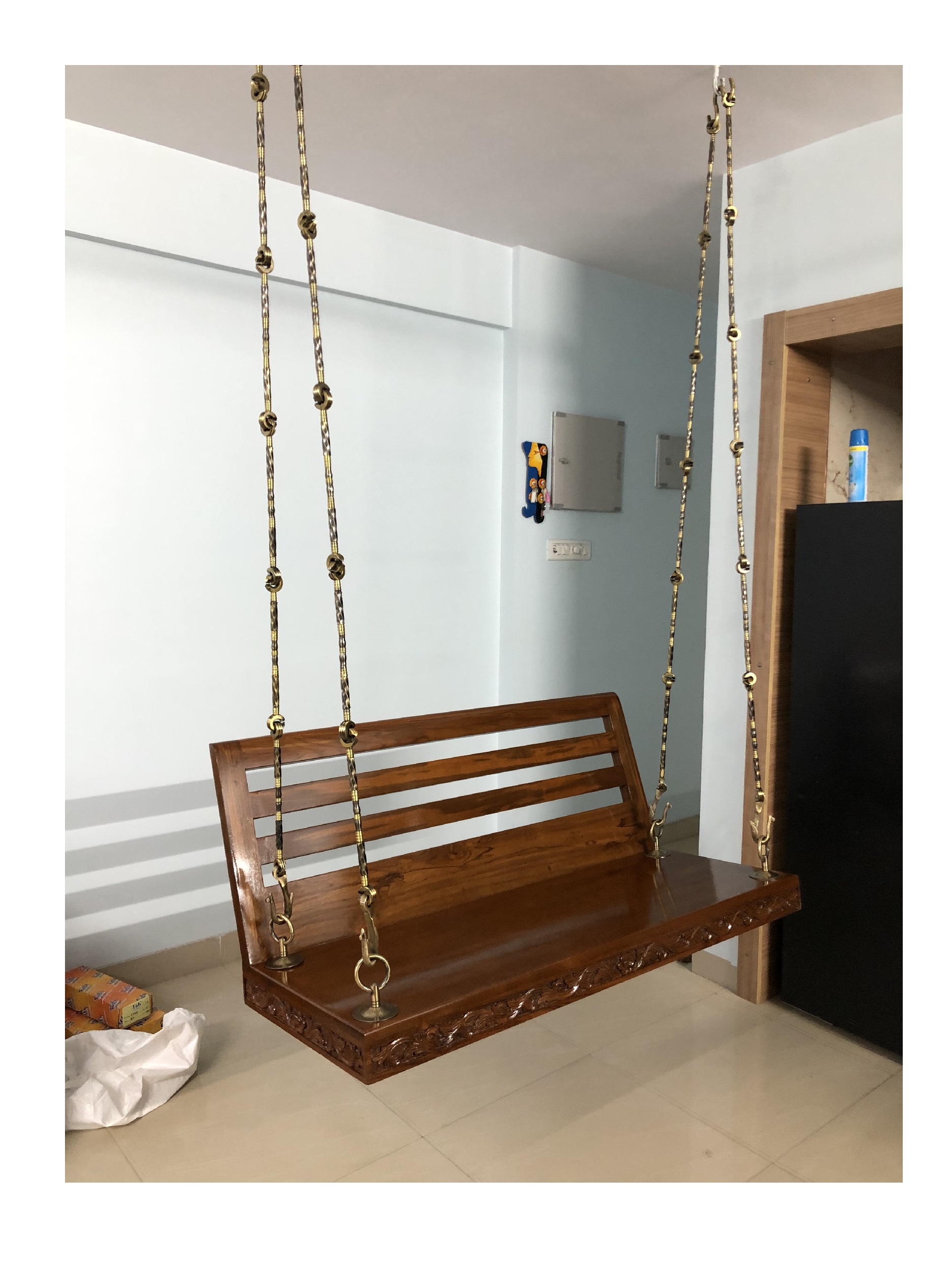 wooden jhulla