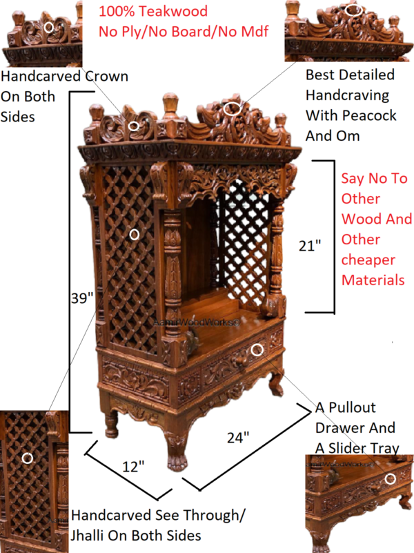 wooden temple for home