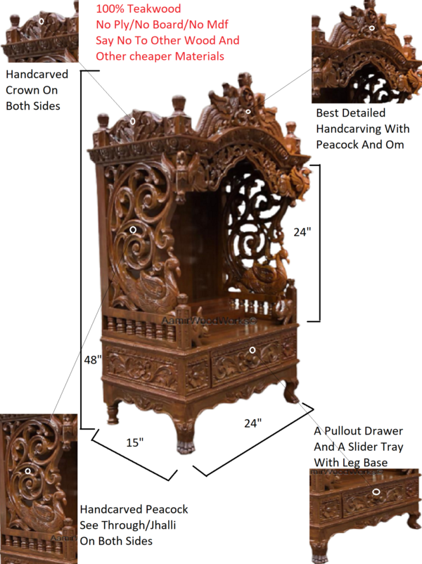wooden temple for home