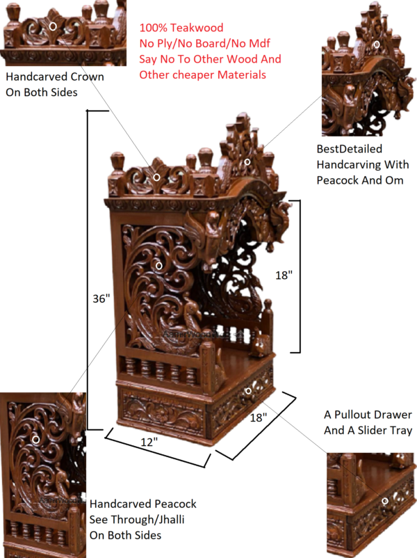 wooden temple for home