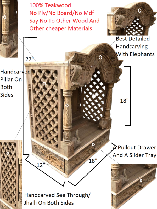 wooden temple for home