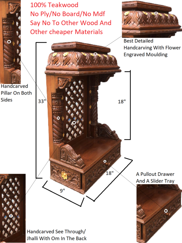 wooden temple for home